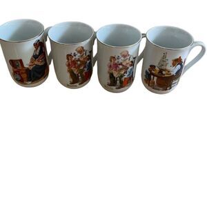 3 for $30! Four Norman Rockwell museum coffee cups